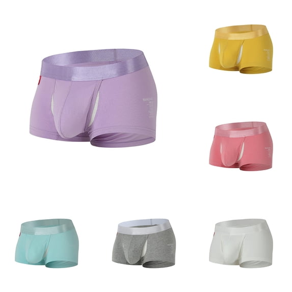 SONXAHE Mens Contour Pouch Trunks Underwear Breathable Mesh Stretchy Waistband Daily Wear Underpants