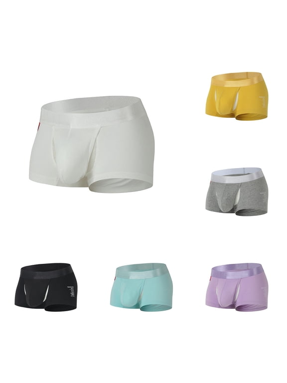 Mens Contour Pouch Trunks Underwear Breathable Mesh Stretchy Waistband Daily Wear Underpants