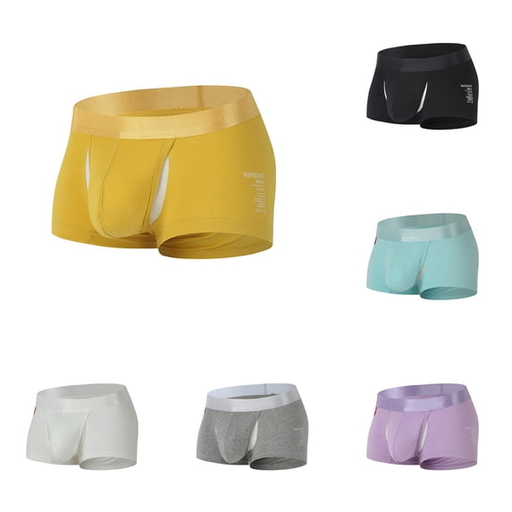 SONXAHE Mens Contour Pouch Trunks Underwear Breathable Mesh Stretchy Waistband Daily Wear Underpants