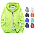 thumbnail image 1 of SONXAHE Mens Hooded Windbreaker Jacket Zip Up Long Sleeve Outerwear Coat, 1 of 4