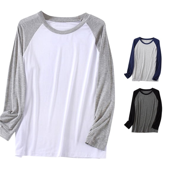 SONXAHE Raglan Sleeve T-Shirt for Women Crew Neck Daily Wear Long Sleeve Tee
