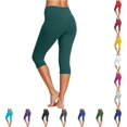thumbnail image 1 of SONXAHE Soft Slim Fit Capri Leggings for Women Stretchy Close Fit Workout Yoga Active Pants, 1 of 4