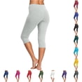 thumbnail image 1 of SONXAHE Soft Slim Fit Capri Leggings for Women Stretchy Close Fit Workout Yoga Active Pants, 1 of 4