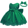 thumbnail image 1 of SONXAHE Toddler Girl Dress Embroidery Lace Tulle Evening Dress Wedding Birthday Party Pageant Princess Gown Green, 1 of 3