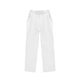 thumbnail image 1 of SONXAHE Tween Boys Solid Sweatpants Straight Leg Elastic Waist Casual Comfortable Daily Pants,White, 1 of 6