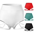 thumbnail image 1 of SONXAHE Women's High Waist Dance Shorts Cross Strap Studio Training Dance Short, 1 of 3