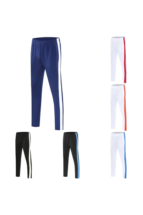 Women's Side Stripe Track Pants Quick Dry Athletic Construction Straight Cut Spring Daily Workout Training Trousers