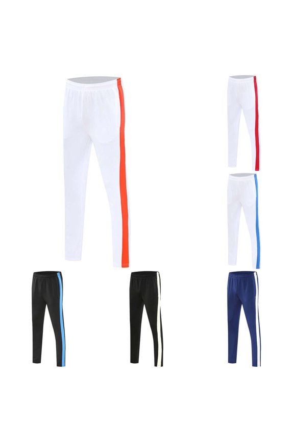 Women's Side Stripe Track Pants Quick Dry Athletic Construction Straight Cut Spring Daily Workout Training Trousers