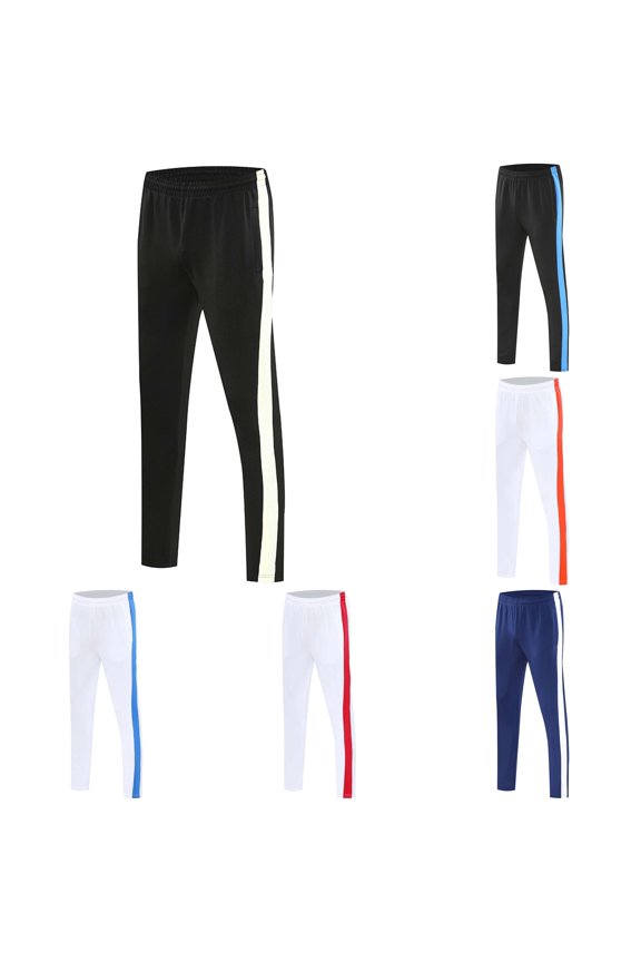 Women's Side Stripe Track Pants Quick Dry Athletic Construction Straight Cut Spring Daily Workout Training Trousers