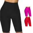 thumbnail image 1 of SONXAHE Womens Solid High Waist Biker Shorts Stretch Fitted Bottoms, 1 of 4