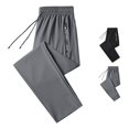 thumbnail image 1 of SONXAHE Zipper Pocket Jogger Pants for Men Elastic Drawstring Waist Tapered Athletic Workout Sweatpants, 1 of 4