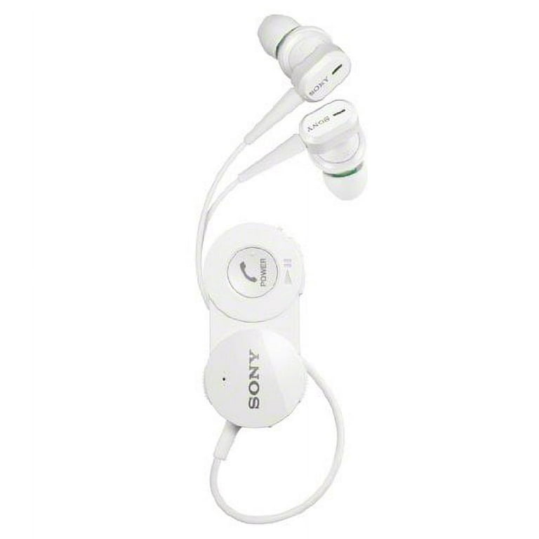 SONY Canal type wireless earphone Noise canceling Bluetooth compatible With remote control and microphone white DR BT150NC W Wireless Walmart