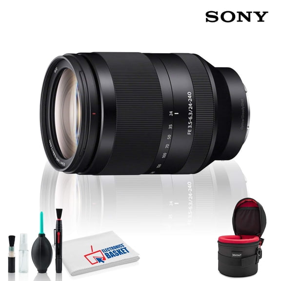 SONY SEL FE 24-240 F/3.5-6.3 OSS Lens with Cleaning Kit and Padded Lens Case(International Model)