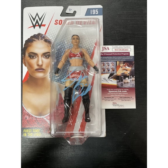 SONYA DEVILLE signature WWE Figure JSA Authentication