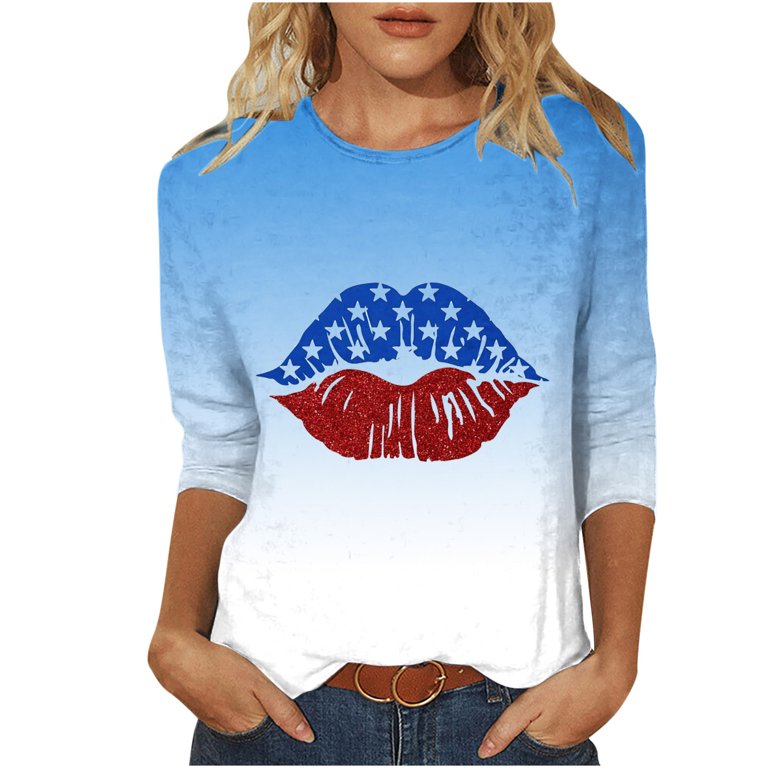 walmart women's 4th of july shirts
