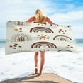 thumbnail image 1 of SOOMLON Beach Towel Oversized Pride Rainbow Beach Towel Microfiber Oversized Bath Towel for Picnic Yoga Gym Sports , 27.5”x59”, 1 of 7