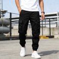 thumbnail image 1 of SOOMLON Cargo Pants for Men Big and Tall Drawstring Joggers Solid Pants Outdoor Hiking Pants with Multiple Pockets, 1 of 9