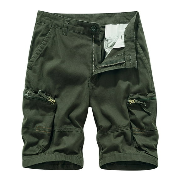 SOOMLON Cargo Shorts for Men Fit Summer Causal Shorts Athletic Work Pants Y2k Shorts Plus Size Cargo Shorts Pockets Summer Beach Shorts Army Green XXXL