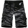 thumbnail image 1 of SOOMLON Cargo Shorts for Men Fitness Pants Sports Printed Casual Summer Mens Shorts Bodybuilding Pocket Summer Shorts Zipper Summer Button Sport Shorts White M, 1 of 8