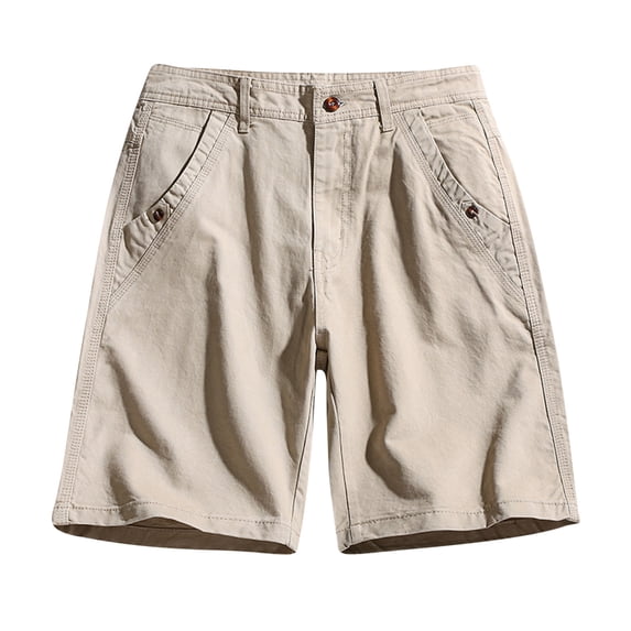 SOOMLON Cargo Shorts for Men Fit Cargo Work Short Outdoor Athletic Casual Shorts Pocket Y2k Shorts Beach Work Trouser Cargo Shorts Khaki L