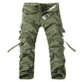 thumbnail image 1 of SOOMLON Cargo Work Pants for Men with Multi Pockets Big and Tall Trousers Button Straight Leg Pants Outdoor Pants, 1 of 4
