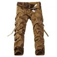 thumbnail image 1 of SOOMLON Cargo Work Pants for Men with Multi Pockets Big and Tall Trousers Button Straight Leg Pants Outdoor Pants, 1 of 3
