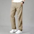 thumbnail image 1 of SOOMLON Chino Pants for Men Big and Tall Drawstring Pants Straight Leg Trousers with Zipper Pockets Fall Fashion Outfits, 1 of 8