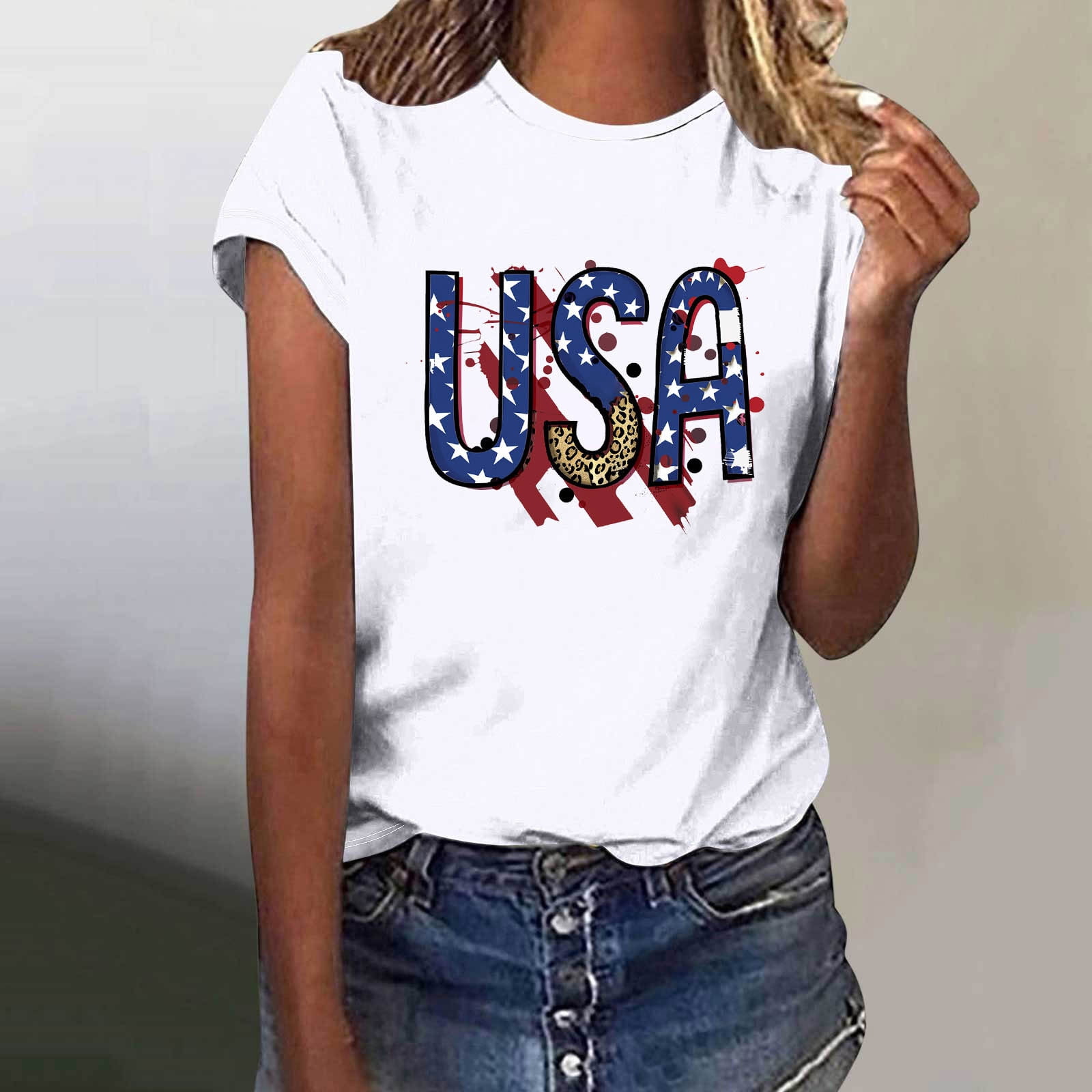 (Ad) Zeagoo T Shirts Women American Flag Tops...