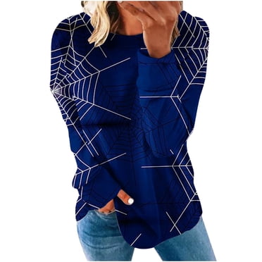 Spooky Season Ghost Sweatshirt - Women's Oversized Halloween Crewneck Fall Fashion