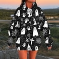 thumbnail image 1 of SOOMLON Halloween Sweatshirts Women Plus Size Long Sleeve Hoodies Top Skeleton Ghost Black Pullover Winter Party Outfits, 1 of 6