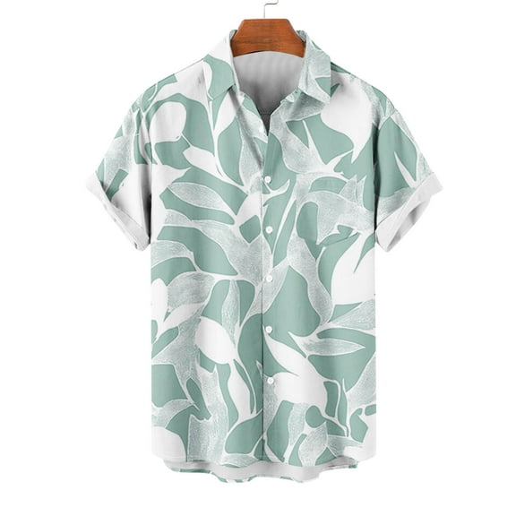 SOOMLON Hawaiian Shirts for Men Short Sleeve Casual Button Down Tropical Beach Shirts Vacation Shirts 3XL