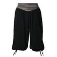 thumbnail image 1 of SOOMLON Men's Boho Print Summer Shorts Casual Shorts Patchwork Bloomers Lace Shorts Black L, 1 of 8