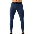 thumbnail image 1 of SOOMLON Men's Business Casual Pants Festival Pants Quick Drying Yoga Pants Sports High Elastic Tights Running Basketball Training Leggings Navy XXL, 1 of 8