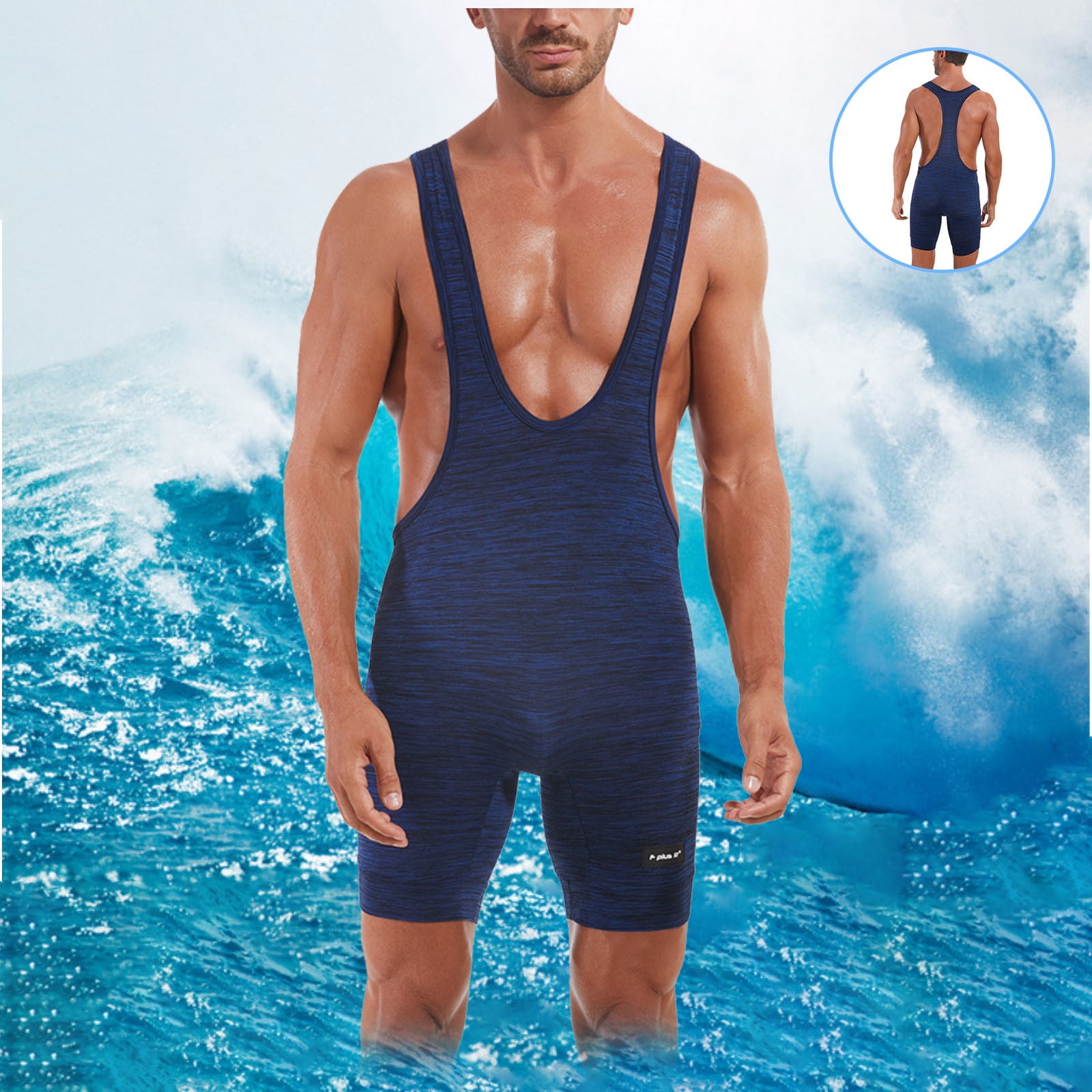 SOOMLON Men's Leotard Bodysuit Sexy Athletic Supporters Underwear