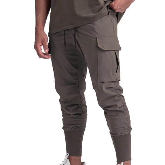 SOOMLON Men's Pants Lounge Pants Sports Pants Fitness Leggings Sweatpants Coffee M