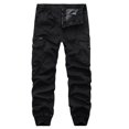 thumbnail image 1 of SOOMLON Men's Pants Slim Pocket Boho Pants Overalls Pants Black M, 1 of 2