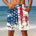 thumbnail image 1 of SOOMLON Men's Patriotic Swim Trunks 4th of July Beach Board Shorts with Pockets Quick Dry Swim Shorts Vacation Shorts, 1 of 6