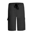 thumbnail image 1 of SOOMLON Mens Casual Cargo Shorts Classic Cargo Short Y2k Shorts Pleated Lace Fitness Sports Shorts Dark Gray XXL, 1 of 8