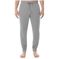 thumbnail image 1 of SOOMLON Mens Pajama Pants Clearance Under $10 Comfy Fuzzy Solid Pajama Bottoms Adult Big and Tall Warm Winter Plush Lounge Sleepwear Night Pants Drawstring Soft Leggings Loungewear with Pockets Gray, 1 of 5