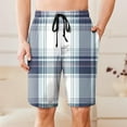 thumbnail image 1 of SOOMLON Mens Pajamas Shorts Big and Tall Drawstring Boxer Shorts Comfywear Plaid Sleepwear Casual Bottoms with Pockets, 1 of 6