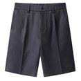 thumbnail image 1 of SOOMLON Mens Shorts Casual Pocket Beach Shorts Pants Suit Shorts Button Pants Dark Gray XL, 1 of 3
