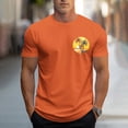 thumbnail image 1 of SOOMLON Mens Tees Hawaii Casual Crew Neck Cotton T Shirts Funny Print Short Sleeve Summer Shirts 2025 Trendy Orange Big and Tall Vacation Tees Classic Comfort Athletic Tops Blouses Value M, 1 of 5