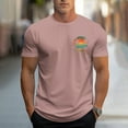 thumbnail image 1 of SOOMLON Mens Tops Hawaii Casual Round Neck Cotton T Shirts Funny Graphic Short Sleeve Summer Shirts 2025 Fashion Rose Gold Big and Tall Vacation Tees Basic Comfy Athletic Tops Blouses Value XL, 1 of 5