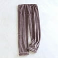 thumbnail image 1 of SOOMLON Pajama Pants Maternity Soft Flannel Solid Pajama Bottoms Women Tall Warm Winter Plush Lounge Sleepwear Sleep Pants Stretchy Comfy Straight Leg Pants Night Clothes Purple XL, 1 of 9