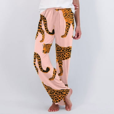 SOOMLON Pajama Pants Women Comfy Cute Graphic Pajama Bottoms Adult Petite Warm Winter Lounge Sleepwear Night Pants Stretchy Soft Straight Leg Pants Loungewear Colorful XL