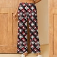 thumbnail image 1 of SOOMLON Pajama Pants Women Plus Size Cozy Cute Graphic Pajama Bottoms Adult Tall Warm Winter Lounge Sleepwear Pjs Pants Elastic Waist Cozy Wide Leg Pants Nightwear Colorful 5XL, 1 of 7