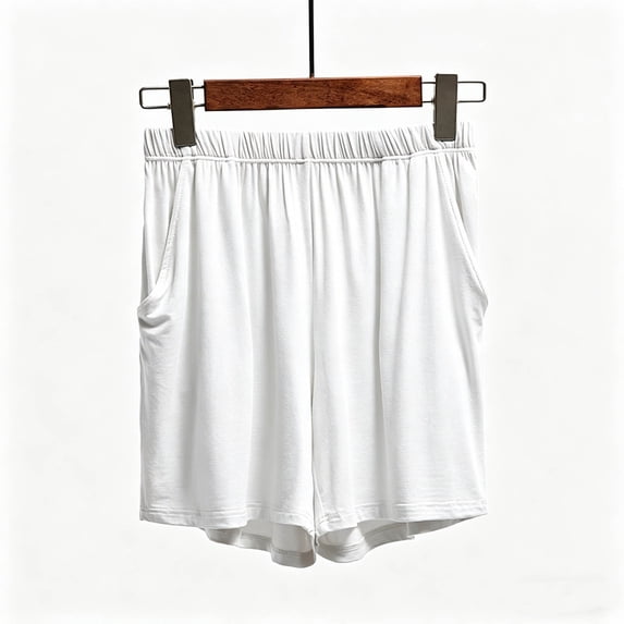 SOOMLON Pajama Shorts Women Plus Size Comfy Elastic Waist Modal Loungewear Soft Sleepwear Vacation Wear with Pockets