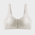 thumbnail image 1 of SOOMLON Push up Bras for Women Plus Supportive Front Close Brassiere Panel Lift Zipper Bralettes Daily Sports Bras, 1 of 8