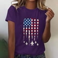 thumbnail image 1 of SOOMLON Red White and Blue Oversized Tshirts for Women Patriotic Shirts Crew Neck Usa Flag Tops Short Sleeve Loose Fit T-Shirt Juniors Tee Blouse Outfits, 1 of 6