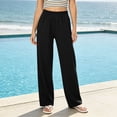 thumbnail image 1 of SOOMLON Scrub Pants for Women Plus Size Straight Leg Long Pants Elastic Waist Trousers with Pockets Soft Work Clothes, 1 of 9